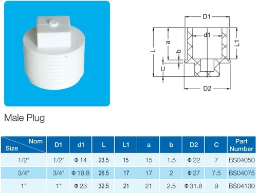 Vista 4 de Rainbow Dream Adaptador de rosca macho de PVC de 1 pulgada, 20 paquetes, blanco (1 pulgada)