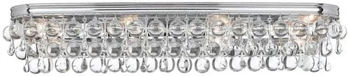Vista 7 de Crystorama Calypso - Lámpara de tocador cromada de 6 luces, ideal para accesorios de baño, dormitorio, salón, baño de granja, luces de espejo