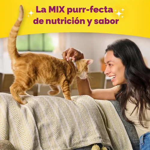 Vista 6 de Meow Mix Alimento seco para gatos de fórmula interior, bolsa de 3.15 libras (paquete de 4)
