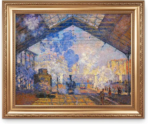 Vista 154 de A&T ARTWORK Antibes Seen from The Salis Gardens de Claude Monet Las Obras de Arte Clásico Mundial Reproducciones, Impresiones de Arte en Lienzo