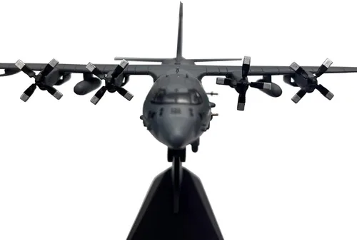 Vista 5 de Modelo de avión de ataque a tierra pesada AC130 AC-130 a escala 1/200 para colección o regalo (AC130 No1)
