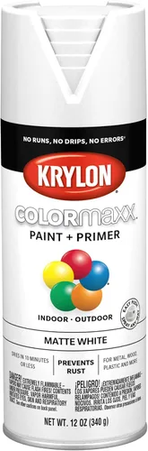 Vista 12 de Krylon K05554007 COLORmaxx Pintura en aerosol y base para uso en interiores y exteriores, color almendra satinada, 12 onzas (paquete de 1)