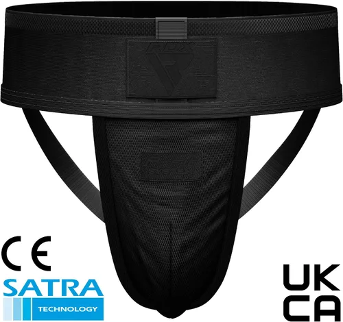 Vista 2 de RDX Protector de Ingle para Hombre, Copa para Boxeo, Kickboxing, MMA, Muay Thai, Entrenamiento de Lucha, Protector de Ingle Ventilado Ajustable