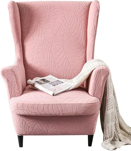 Vista 25 de MIFXIN Funda para Silla de Ala, 2 Piezas, de Terciopelo Elástico, Funda para Silla Wingback con Funda de Cojín, Suave, Lavable, Protector de Muebles