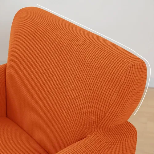 Vista 4 de XMAYODS Funda elástica para silla de club, fundas para silla de bañera, funda suave para sillón, protector de muebles extraíble, funda para silla