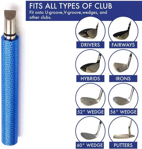 Vista 4 de Afilador de ranuras de golf, sacapuntas de ranura para palos de golf, sacapuntas de ranura, sacapuntas de club, herramienta de afilado de ranuras