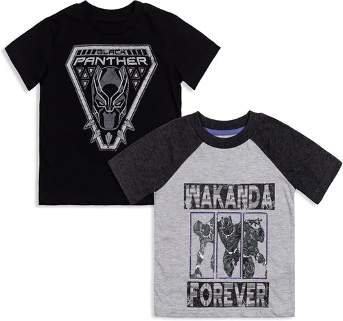Vista 8 de Marvel Paquete de 2 camisetas para niños pequeños a niños grandes (2T - 18-20)