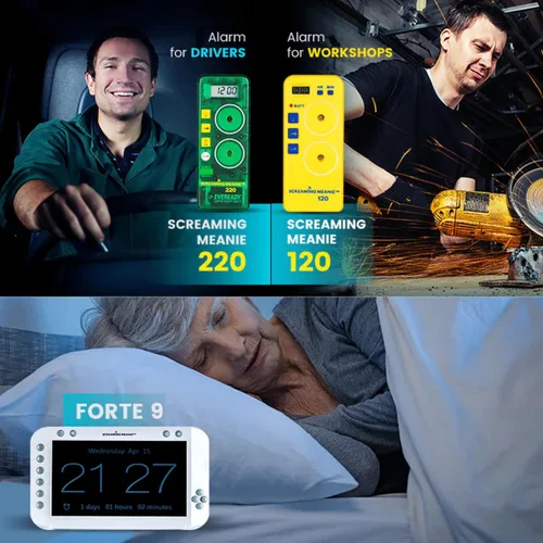 Vista 6 de Screaming Meanie TZ-120 - Temporizador de alarma para durmientes pesados, color negro Extremely Loud Multi-Purpose Timer with adjustable alarm