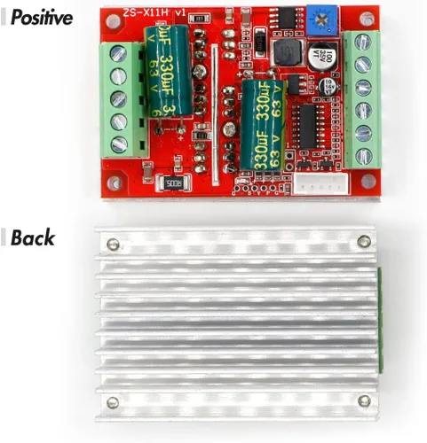 Vista 8 de RioRand 350W 6-60V PWM DC Controlador de Velocidad de Motor Eléctrico sin Escobillas con Hall