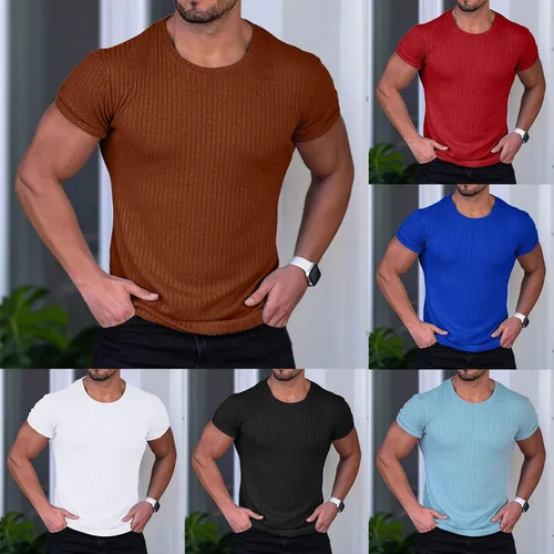 Vista 3 de Masbird Camisas para hombre, camisetas de manga corta Henley, casual, cuello en V, playa, renacentista, vikingo, hippie