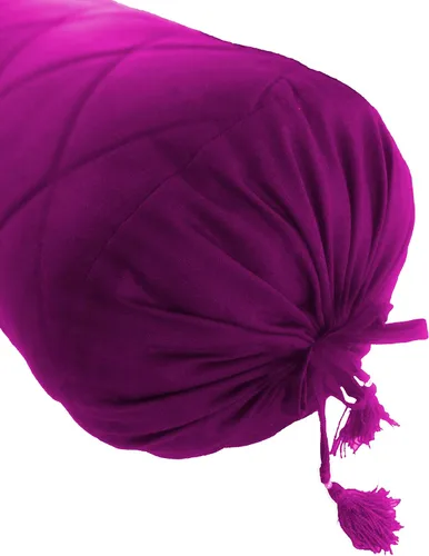 Vista 3 de Funda de almohada acolchada de color morado ciruela, para yoga, masaje, redonda, acolchada, para cama, sofá, silla, sofá, salón, algodón, 8 pulgadas