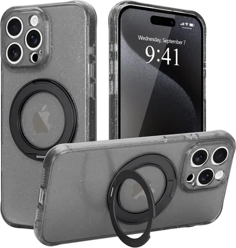 Vista 29 de Funda para iPhone 16 Pro Max, compatible con Magsafe, color negro