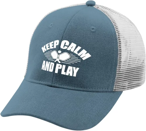 Vista 2 de Hat Keep Calm and Play Pickleball Dad Hat, Graphic Baseball Cap for Men