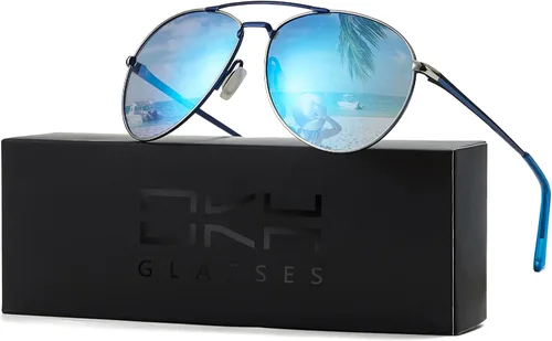 Vista 7 de OKH Aviator Gafas de sol polarizadas para hombres y mujeres 100 protección UV