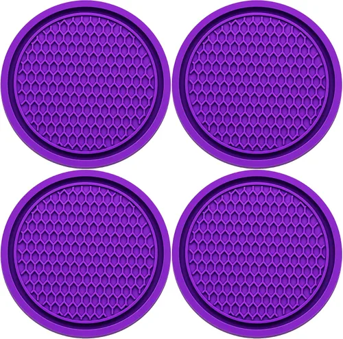 Vista 16 de 2 piezas posavasos para portavasos de automóvil, posavasos universales antideslizantes para portavasos de automóvil, 2.75 pulgadas posavasos