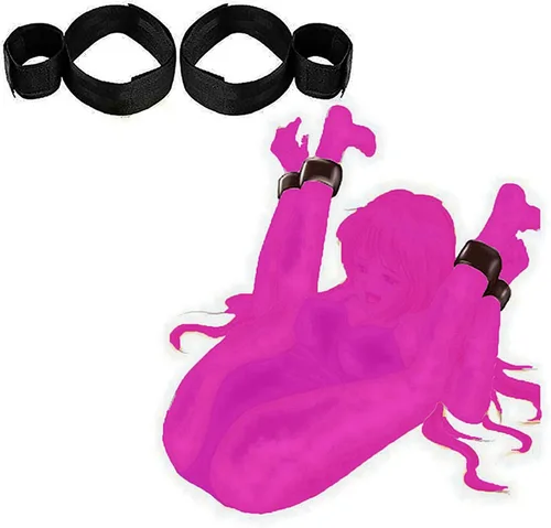 Vista 6 de Restricciones de cama sexuales para adultos, bandas de resistencia para muñecas y tobillos, correas de cama para adultos, colchón de juego sexual