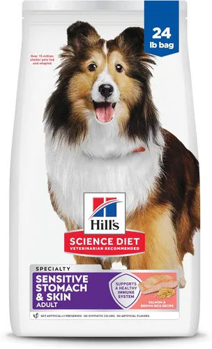 Vista 22 de Hill's Science Diet comida para perros adultos, estómago sensible y piel seca, Regular #1 recomendado por veterinarios, fórmula para adultos
