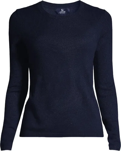 Vista 5 de Lands End Suéter de cachemira con cuello redondo para mujer