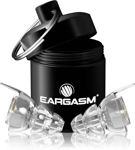 Vista 13 de Eargasm Tapones para los oídos de alta fidelidad que brillan en la oscuridad para conciertos, festivales, músicos, DJs, protección auditiva nocturna