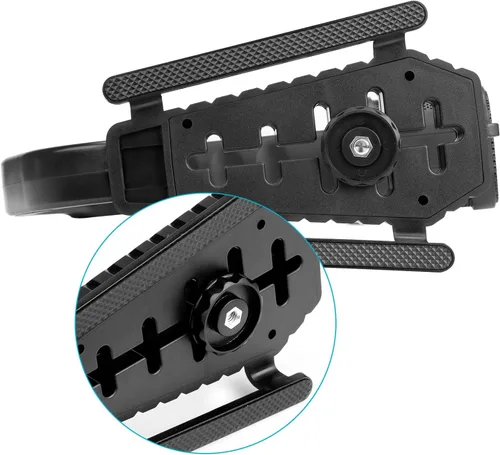 Vista 6 de [Renovado] Agarre de mango de video con micrófono integrado para DJI OSMO, estabilizador de mano universal de cámara Sevenoak Micrófono estéreo