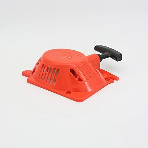 Vista 3 de Motosierra de repuesto fácil de arrancar con dos poleas de arranque de retroceso de resorte, compatible con 4500 5200 5800 45cc 52cc 58cc piezas