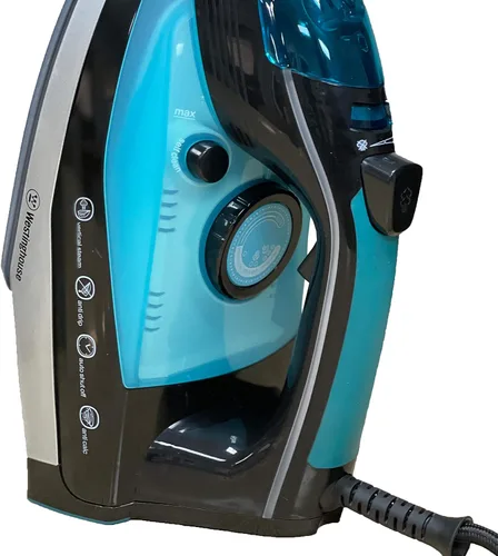 Vista 5 de Westinghouse - Plancha de 220 V de 2500 vatios con vapor y apagado automático de 220 – 240 voltios 50/60 Hz con adaptador de enchufe Dynastar