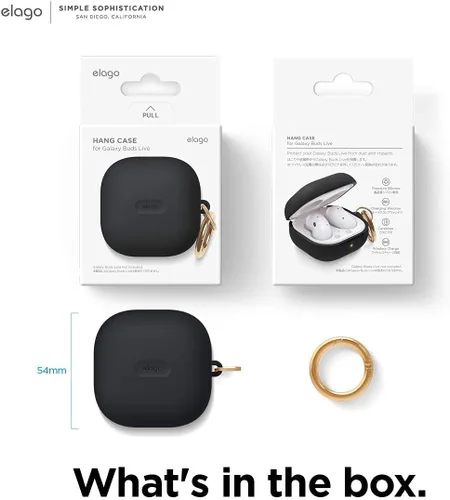 Vista 9 de elago Funda colgante de silicona compatible con Samsung Galaxy Buds FE (2023) / Galaxy Buds 2 Pro (2022) / Galaxy Buds 2 Case (2021) / Galaxy Buds