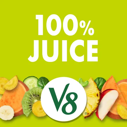 Vista 4 de V8 Deliciosamente verde 100% jugo de frutas y verduras, lata de 8 onzas líquidas (paquete de 6)