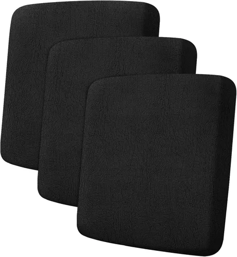 Vista 32 de ANARACHON Fundas de cojín de sofá con aspecto de cuero, juego de fundas de asiento de sofá, protector de muebles para sillón seccional, sofá biplaza