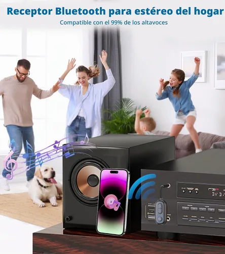 Vista 6 de Adaptador Bluetooth de avión para auriculares Bluetooth AUX adaptador Negro
