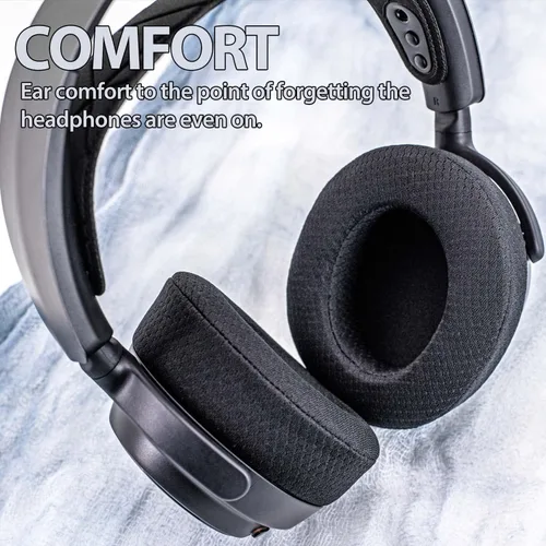 Vista 6 de Nova Pro - Almohadillas de repuesto con cable para auriculares Arctis Nova Pro con cable de TRANSTEK, durabilidad mejorada y aislamiento de sonido