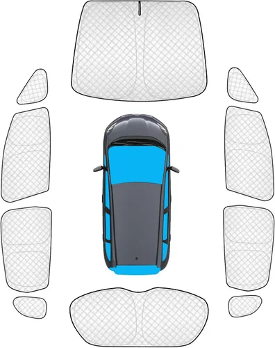 Vista 66 de KMF 6 piezas de parasoles gruesos para Mazda 3 Hatchback (No Sedán) 2014-2018 Accesorios, parasoles completos para parabrisas y ventanas de coche