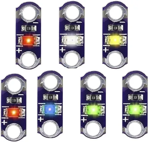 Vista 4 de Leyal 50 unids/lote Smart Electronics Lilypad Led rojo/blanco/naranja/verde esmeralda/azul/amarillo/amarillo módulo de luz verde para arduino ID