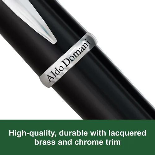 Vista 2 de Monteverde USA Aldo Domani - Bolígrafo de punta redonda, color negro, escritura suave, diseño de inspiración italiana