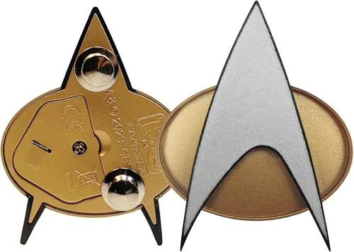 Vista 9 de Star Trek Sección 31 ComBadge Bluetooth para llamadas, textos y función de canto