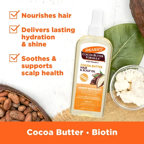 Vista 4 de Palmer's Manteca de cacao y aceite de biotina para cabello y cuero