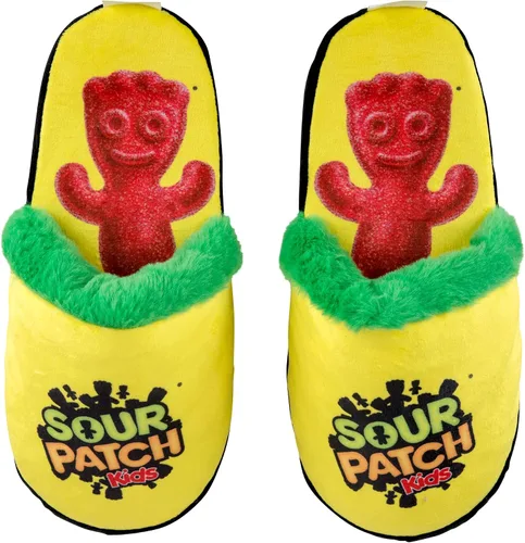 Vista 3 de Odd Sox, Sour Patch Kids & Swedish Fish - Pantuflas divertidas y peludas