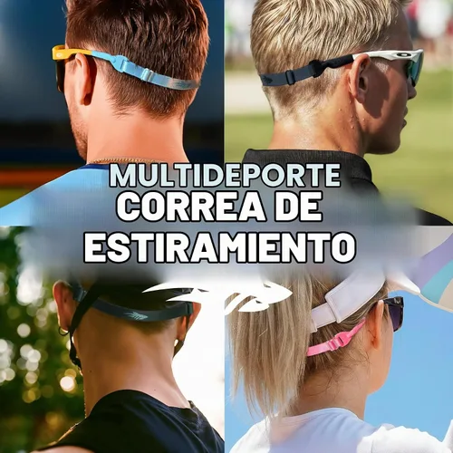 Vista 7 de Pilotfish Correas flexibles para gafas, ajustables para deportes, se adaptan a anteojos y lentes de sol