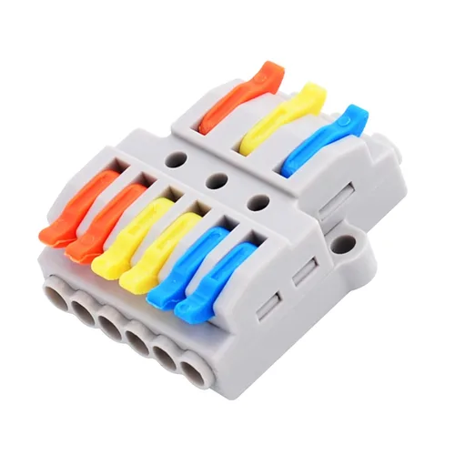 Vista 9 de Nineleaf Conectores de cable de palanca, conectores compactos de empalme de alambre en línea, terminales eléctricos modulares reutilizables 1 en 1