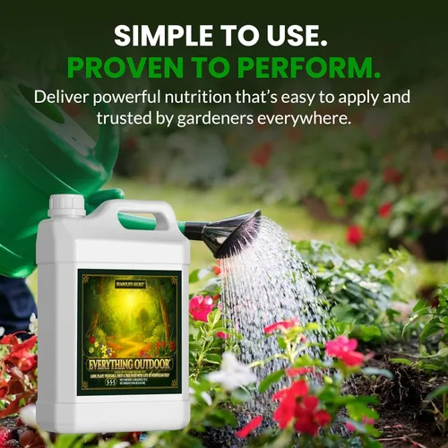Vista 9 de Humboldts Secret Fertilizante líquido Everything Outdoor 5-5-5 con algas noruegas y micronutrientes para césped, jardines, verduras, flores