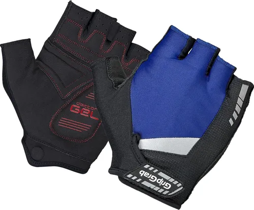 Vista 6 de GripGrab SuperGel DoctorGel Guantes de ciclismo acolchados de medio dedo de Negro