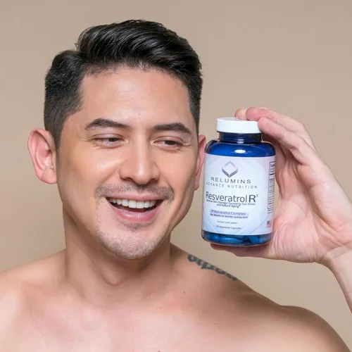 Vista 2 de Relumins Suplemento Resveratrol de 600 mg – Antioxidante de alta potencia con semilla de uva y extracto de vino tinto – Apoya la piel, la salud