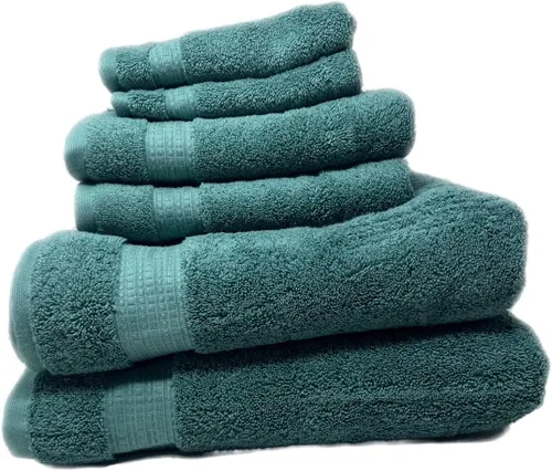 Vista 2 de 100% HydroCotton Incluye: 2 toallas de baño de lujo, 2 toallas de mano y 2 paños Juego de toallas de calidad ultra suave Juego de 6 piezas