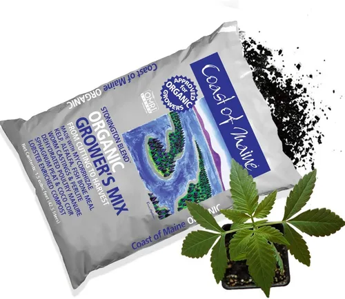Vista 4 de Coast of Maine CMSBO15 Mezcla de tierra para macetas Stonington Blend de agricultores orgánicos con ingredientes oceánicos totalmente naturales
