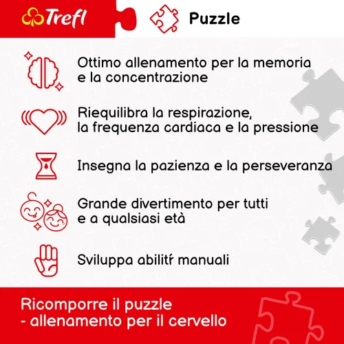 Vista 3 de TREFL Rompecabezas de 1000 piezas, torre de Pisa, rompecabezas de la torre inclinada de Pisa, rompecabezas de Italia de la Toscana, rompecabezas