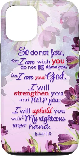 Vista 28 de So Do Not Fear for I 'm with You Isaías 41:10 - Funda cristiana para iPhone 17