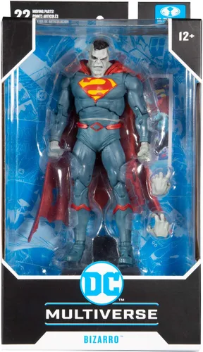 Vista 8 de McFarlane Toys DC Multiverse Superman Bizarro: DC Rebirth Figura de acción de 7 pulgadas