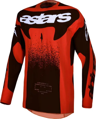 Vista 11 de Alpinestars Techstar Swan MX Jersey MX27 Colección Blanco/Negro