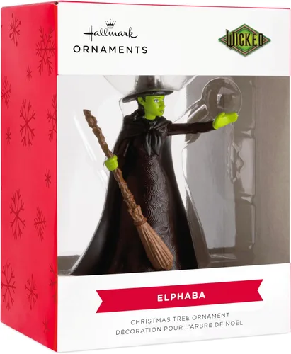 Vista 3 de Hallmark Adorno navideño de Wicked Elphaba, regalos de película
