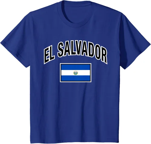 Vista 40 de Camiseta salvadoreña Orgullosa Bandera de El Salvador, Negro